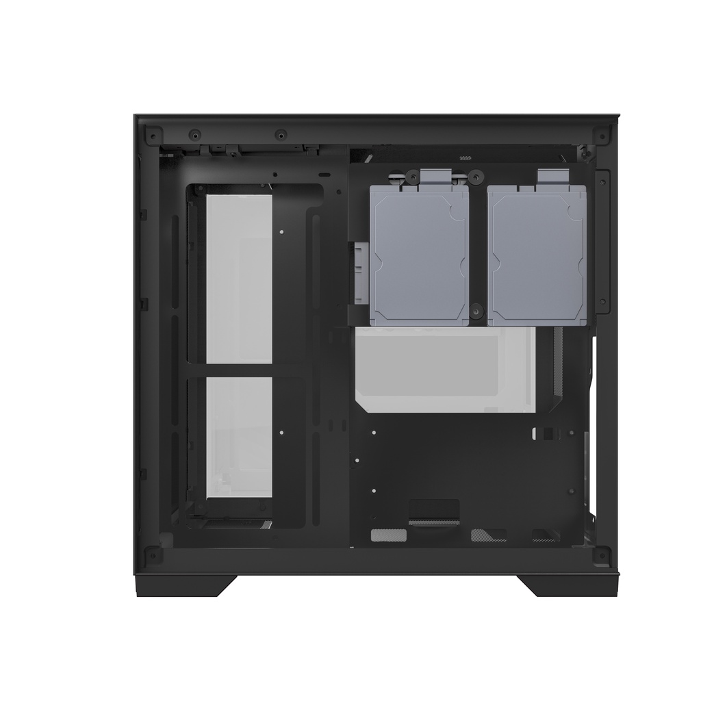 Vỏ Case MIK LV12 MINI FLOW BLACK (Thiết Kế Thông Minh Không Cần Ốc)
