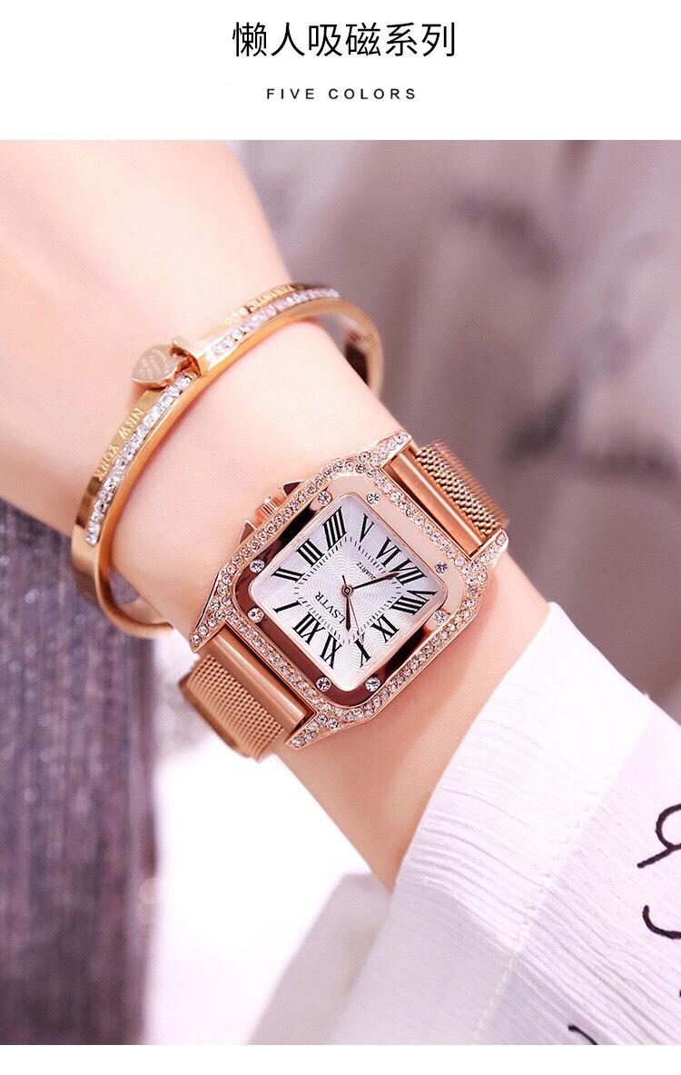 Đồng hồ thời trang nữ LSVTR đính cườm siêu đẹp