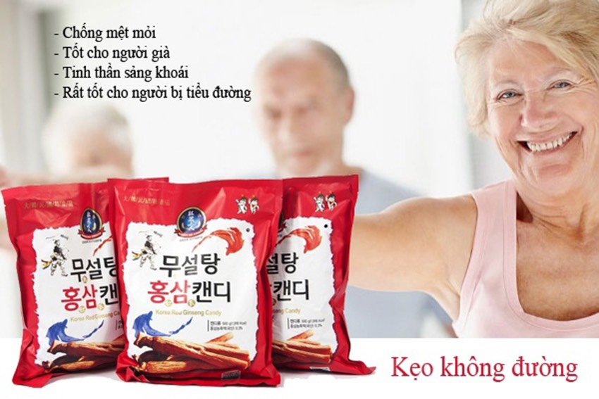 Kẹo sâm không đường 365 Hàn Quốc (500g)