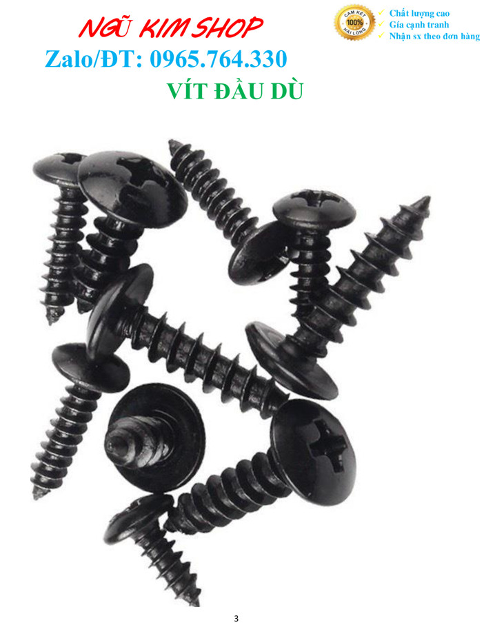Speaker Screw _ Spirit Head Screw with Pointed Tail M4 X L