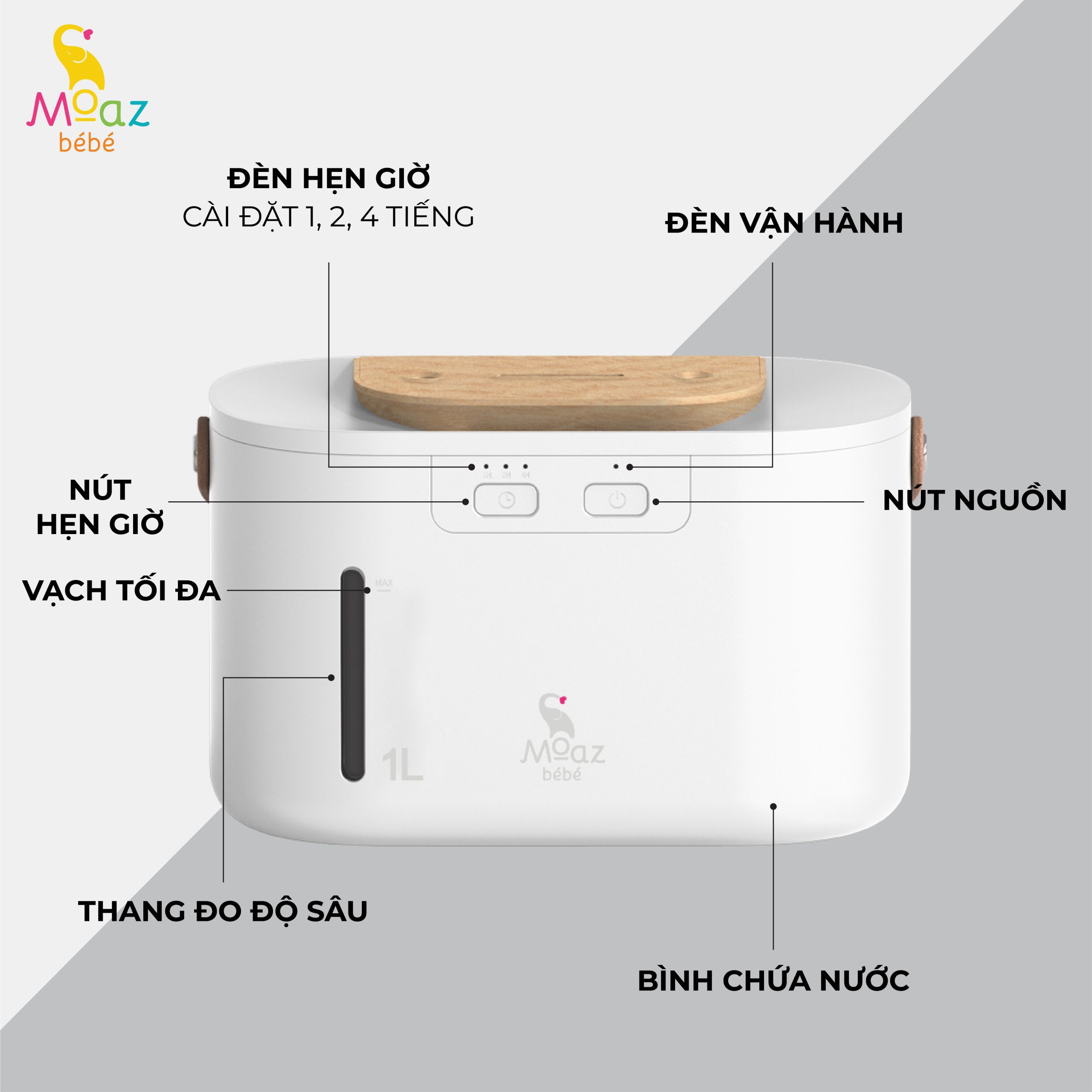 Máy phun sương tạo ẩm Moaz BéBé MB – 065