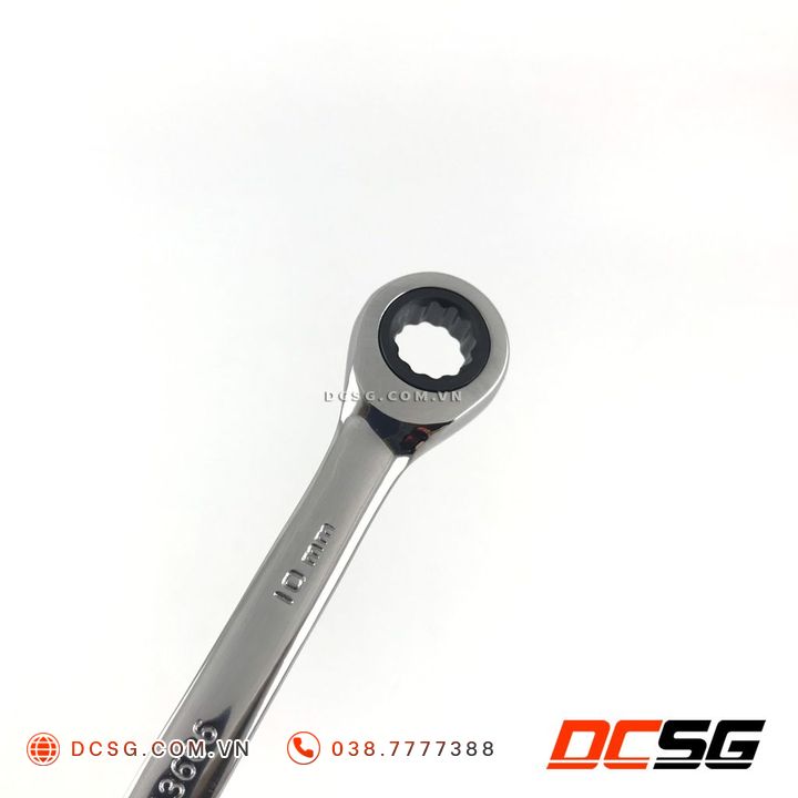 Cờ lê vòng miệng tự động 10mm Sata 43606