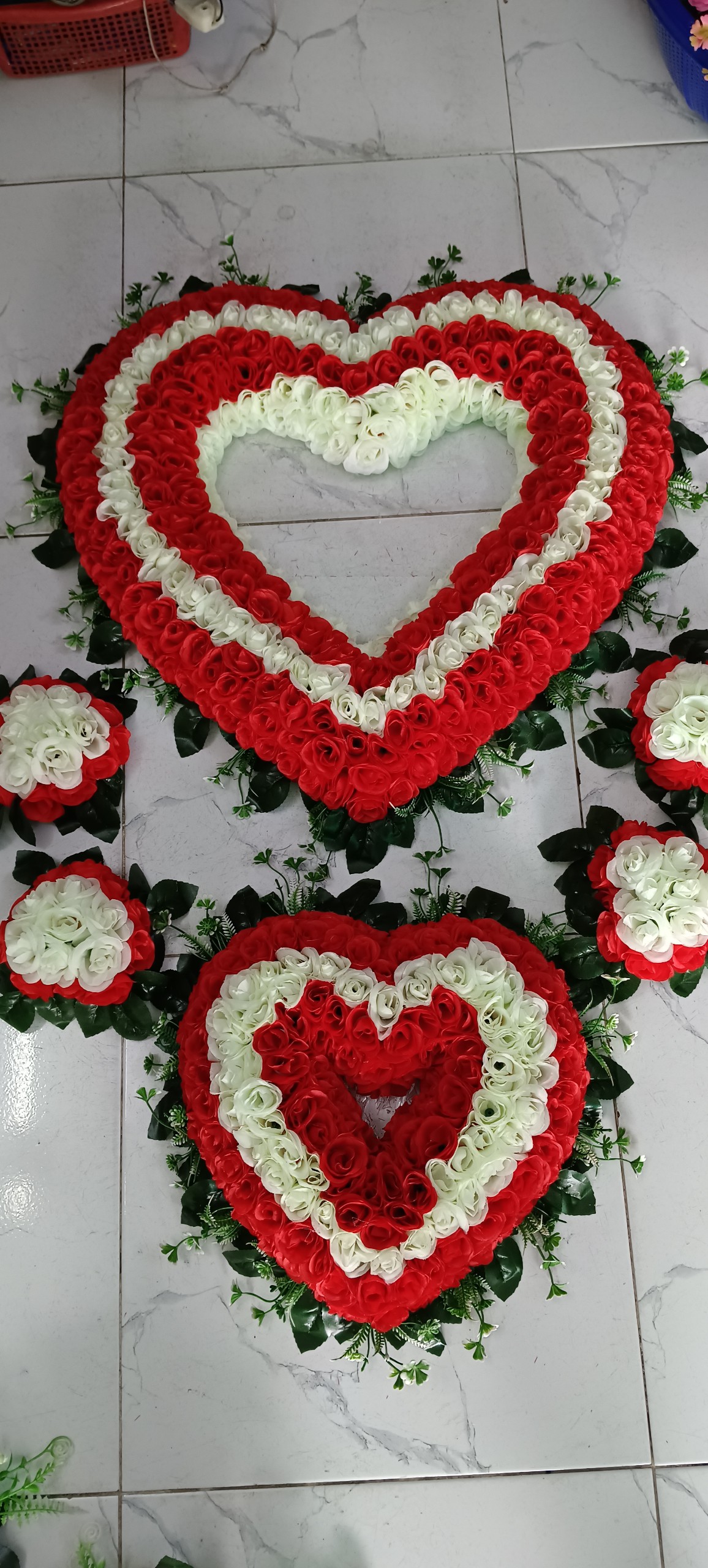 Bông hoa trang trí xe cưới rước dâu