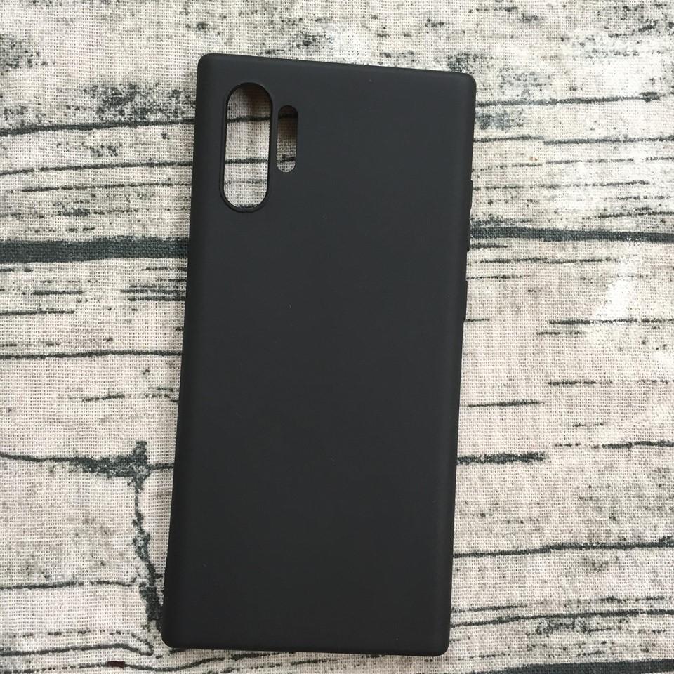 Ốp Lưng Dẻo Cho Samsung Galaxy Note 10 Plus (Đen) chống bám bẩn, chống bám vân tay