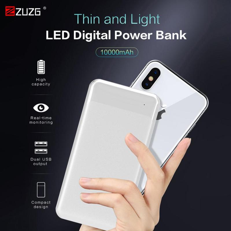Giá ZUZGSạc dự phòng ZUZG cho iPhone Samsung Huawei - cổng Type C và Micro Dual Input USB - Dung lượng 10000mAh