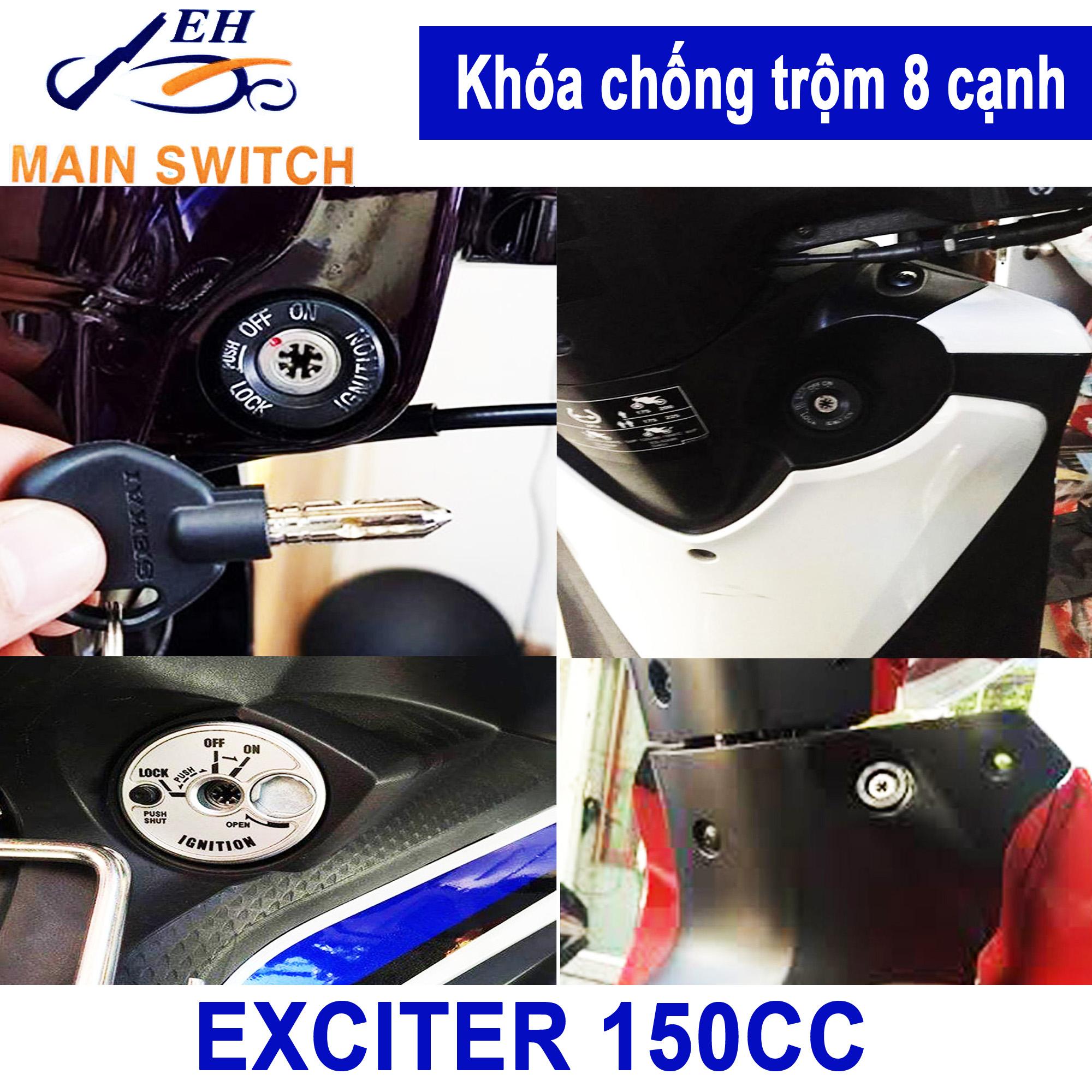 Khóa chống trộm 8 cạnh Exciter 150cc