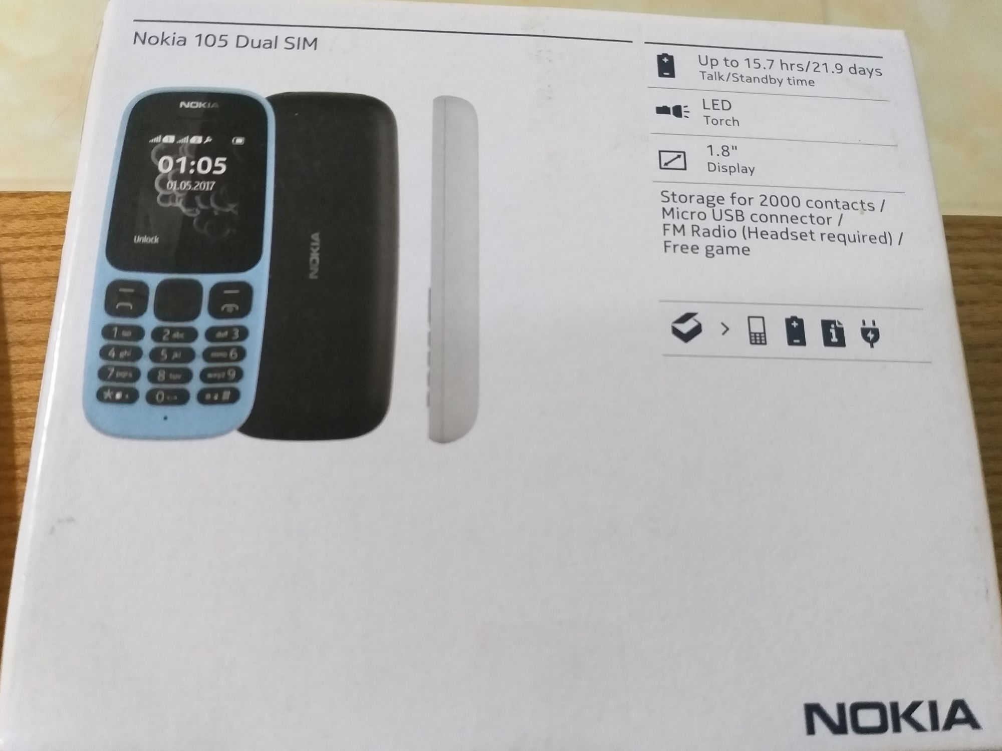 Điện thoại Nokia 105 Dual SIM (2017)