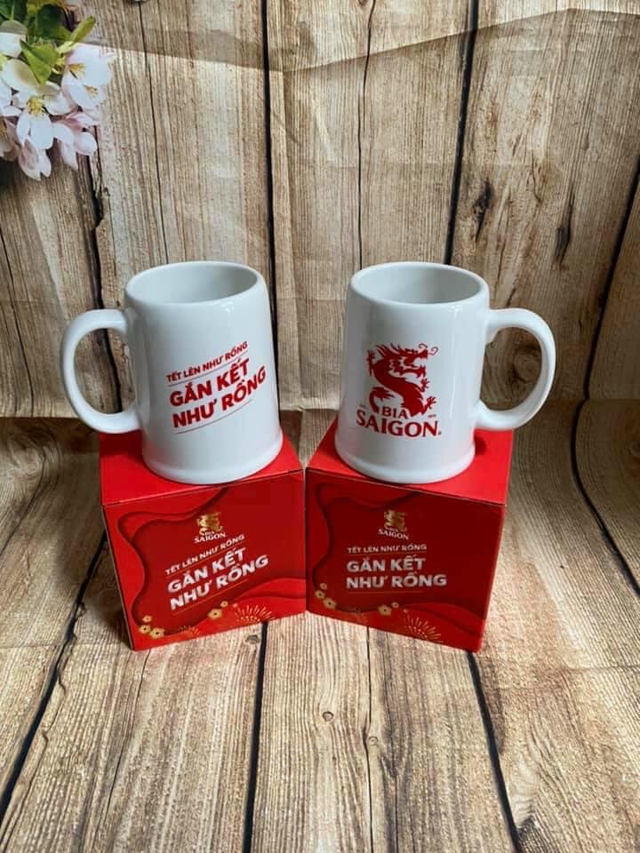 [HCM]Ly sứ Minh Long hàng Quà Tăng Bia Saigòn