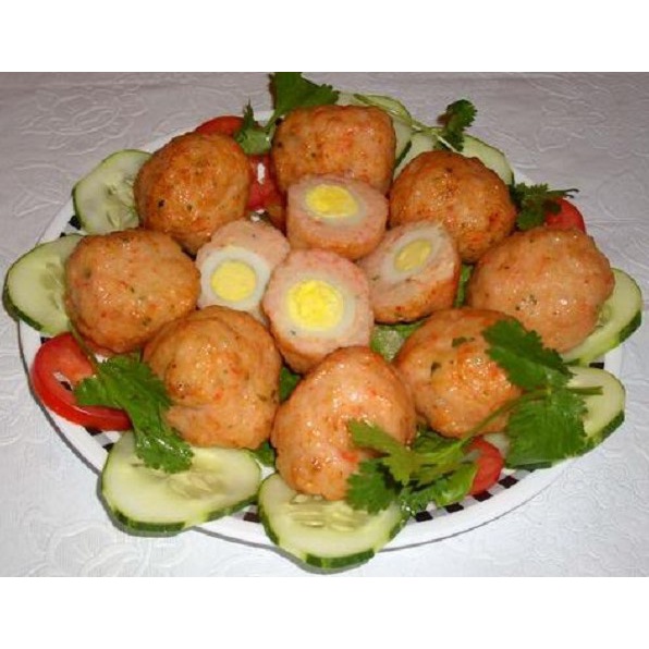 CHẢ CÁ BỌC TRỨNG CÚT ANH THƯ 500G ( CHỈ GIAO HỎA TỐC TRONG VÒNG 2H,chỉ ship HCM)
