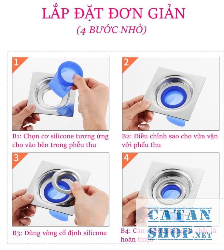 [HCM]Ngăn mùi phểu cống thoát nước