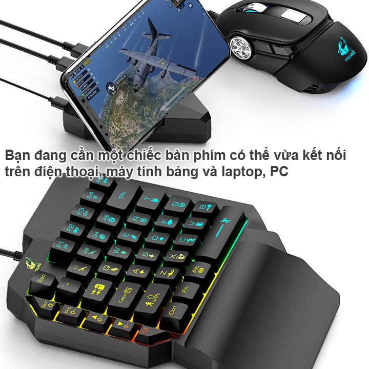 Bàn phím giả cơ FREE WOLF K15 chơi game