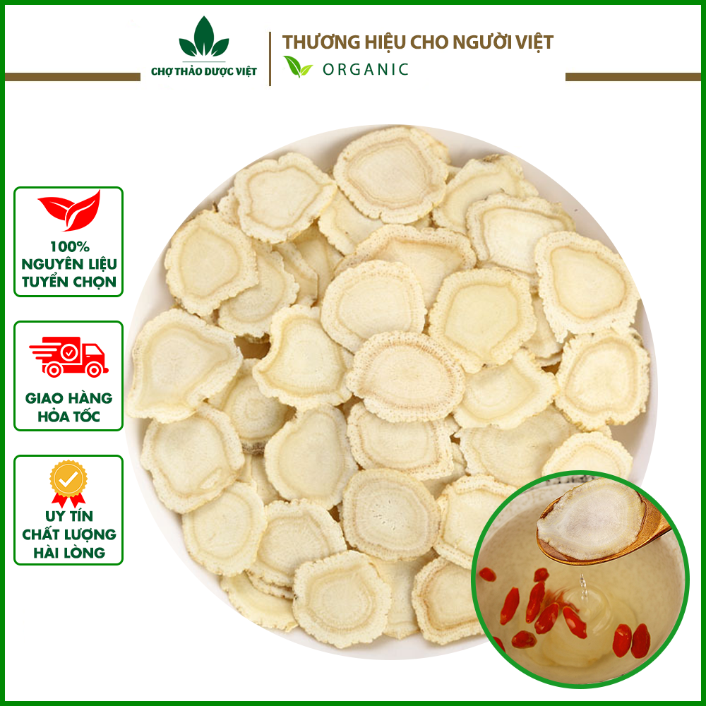 Sâm tây dương thái lát mỏng 100g, sâm hoàng kì, tây dương sâm, dùng pha trà, hầm canh, tốt cho sức khỏe