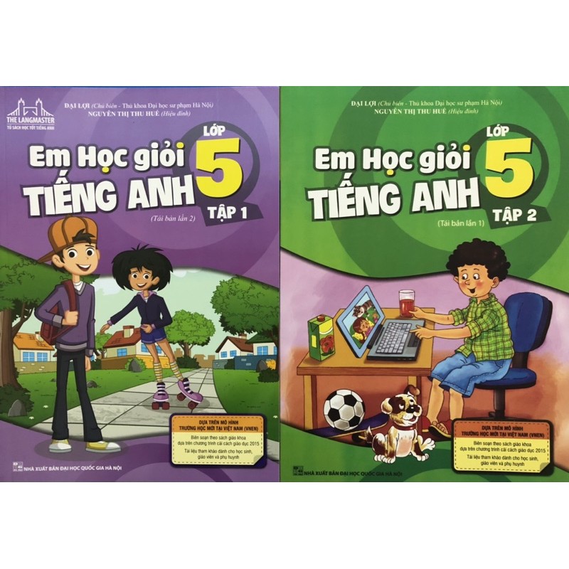 Sách - Em học giỏi tiếng anh lớp 5 (Combo 2 tập)