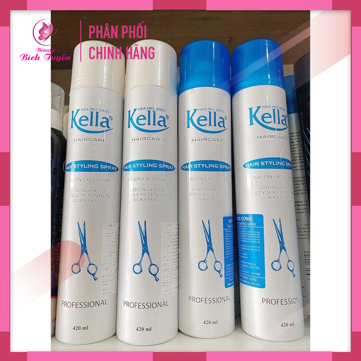 Keo Xịt Tạo Kiểu Tóc KELLA 420ml