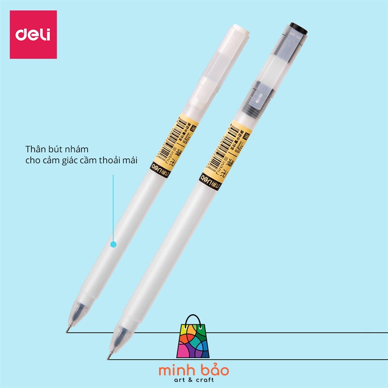 BÚT MỰC ĐEN DELI A117 NGÒI 0.5MM