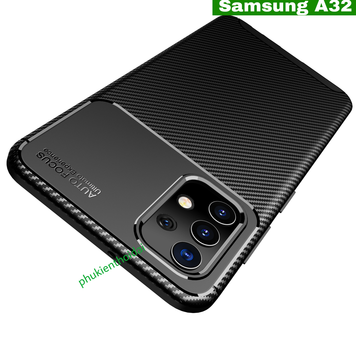 Ốp lưng Samsung A32 chống sốc vân Rằn Ri hiệu Auto Focus cao cấp