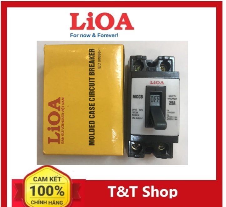 Cầu Dao tự động an toàn (át hộp) 25A Lioa