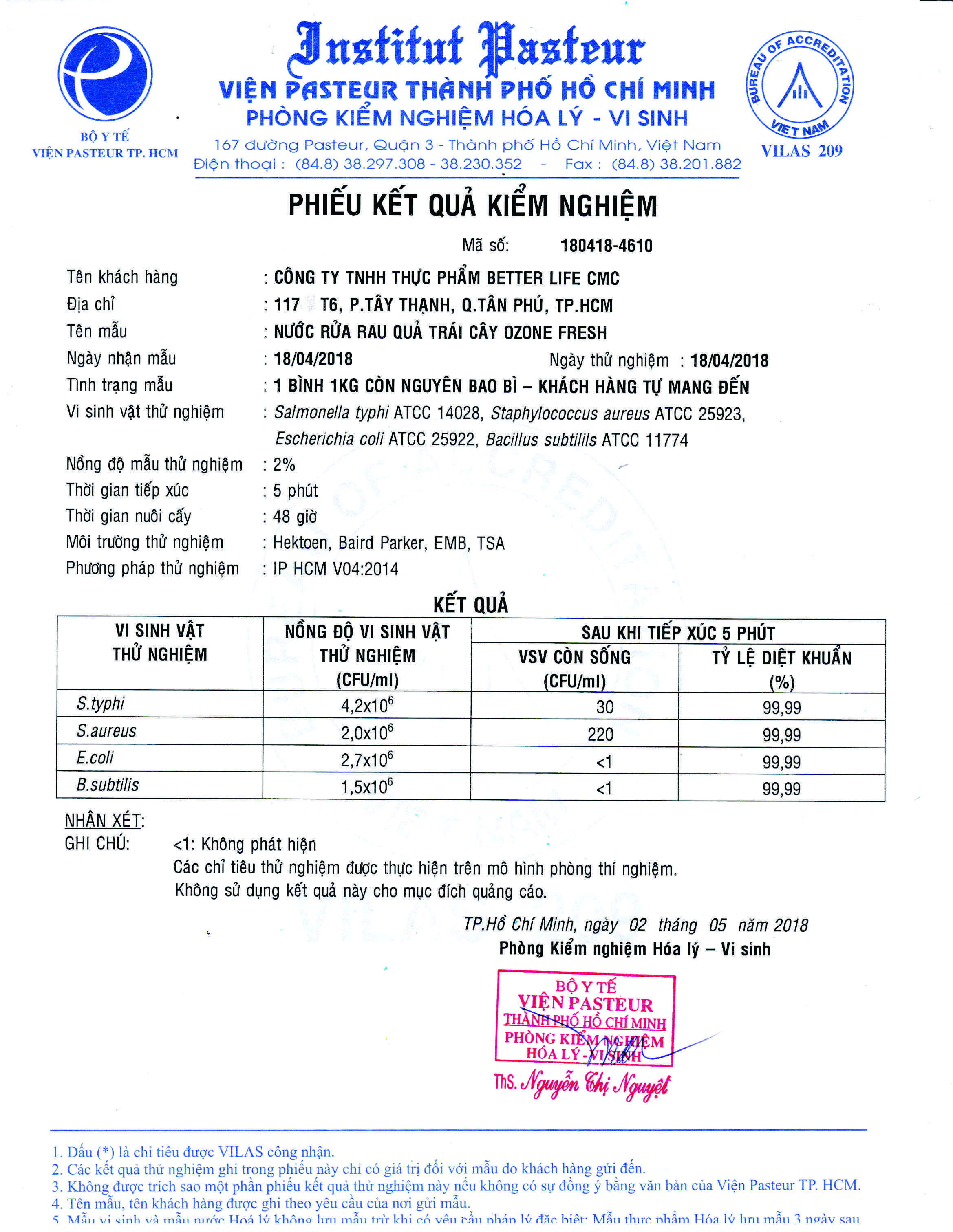 NƯỚC RỬA RAU QUẢ, TRÁI CÂY 1KG - OZONE FRESH