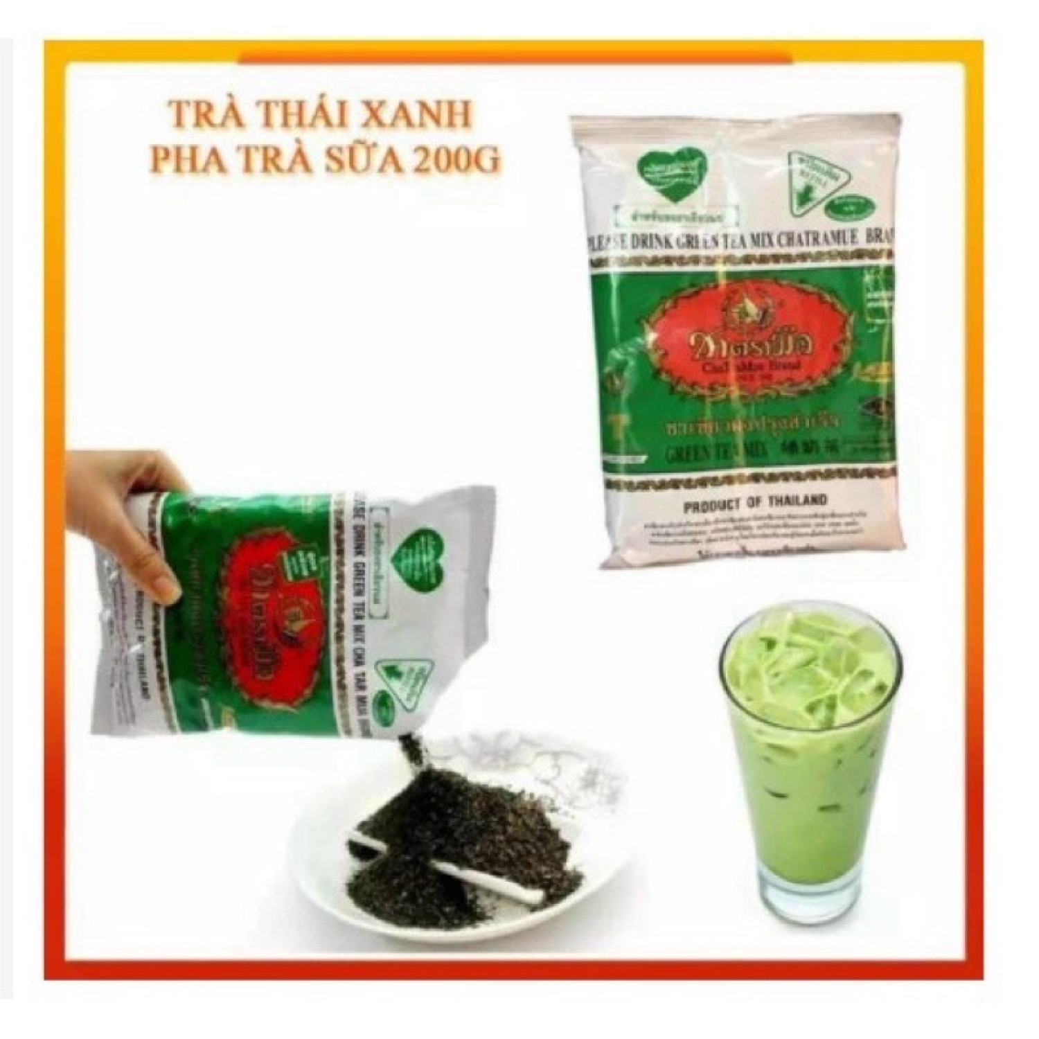 Trà Thái Xanh - Trà Thái Đỏ Thái Lan 200g