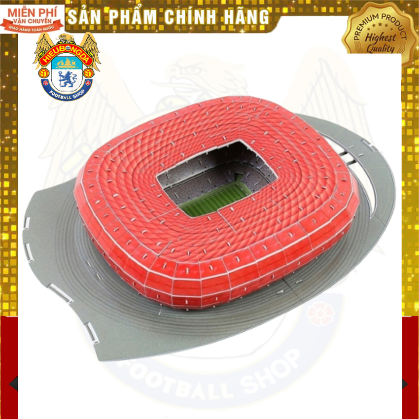 Mô hình sân vận động bóng đá Allianz Arena Bayer Munich đồ chơi