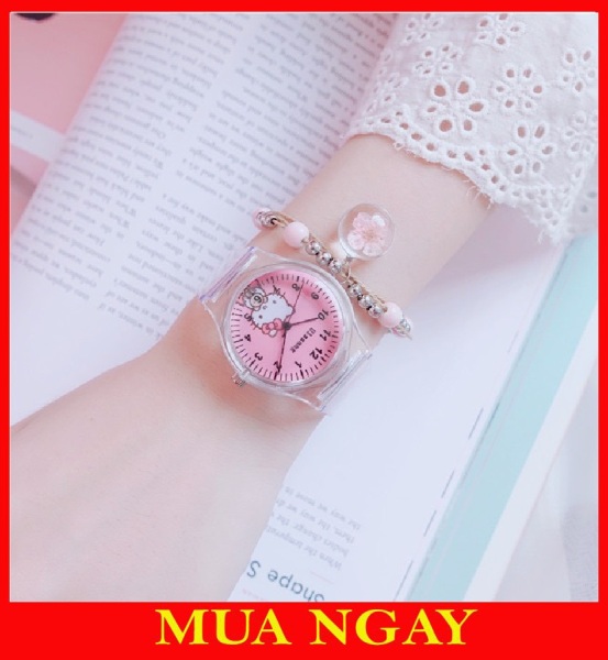 Hot Sale ĐỒNG HỒ THỜI TRANG NỮ DÂY NHỰA TRONG SIÊU CÁ TÍNH DH79 bán chạy