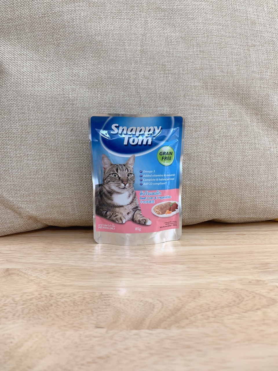 Combo 5 gói pate snappy tom cho mèo gói 85g