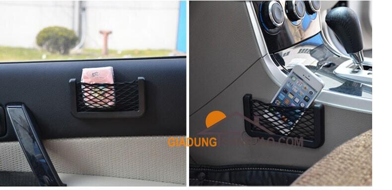 Túi lưới dán ô tô đựng đồ kích thước 15*8cm
