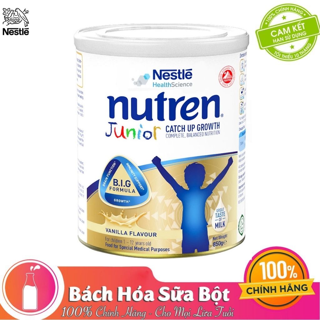 Sữa bột Nutren Junior 850g (Dành cho trẻ từ 1 - 10 tuổi)