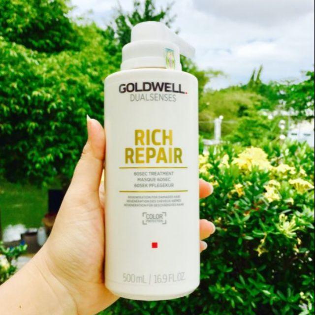 Hấp phục hồi 60s goldwell treatment rich repair mask 500ml