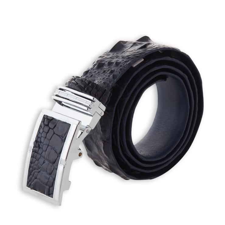 Dây Nịt Nam Da Cá Sấu Liền 4.0 cm. Bản Cao Cấp