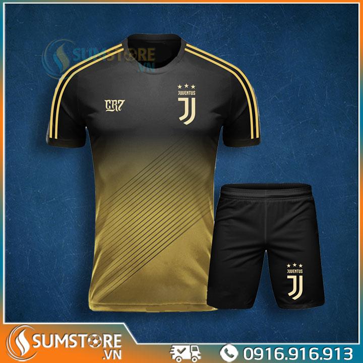 [HCM]Áo Thể Thao Đá Bóng Cao Cấp - CLB Juventus Training - Thun Thái 4 Chiều