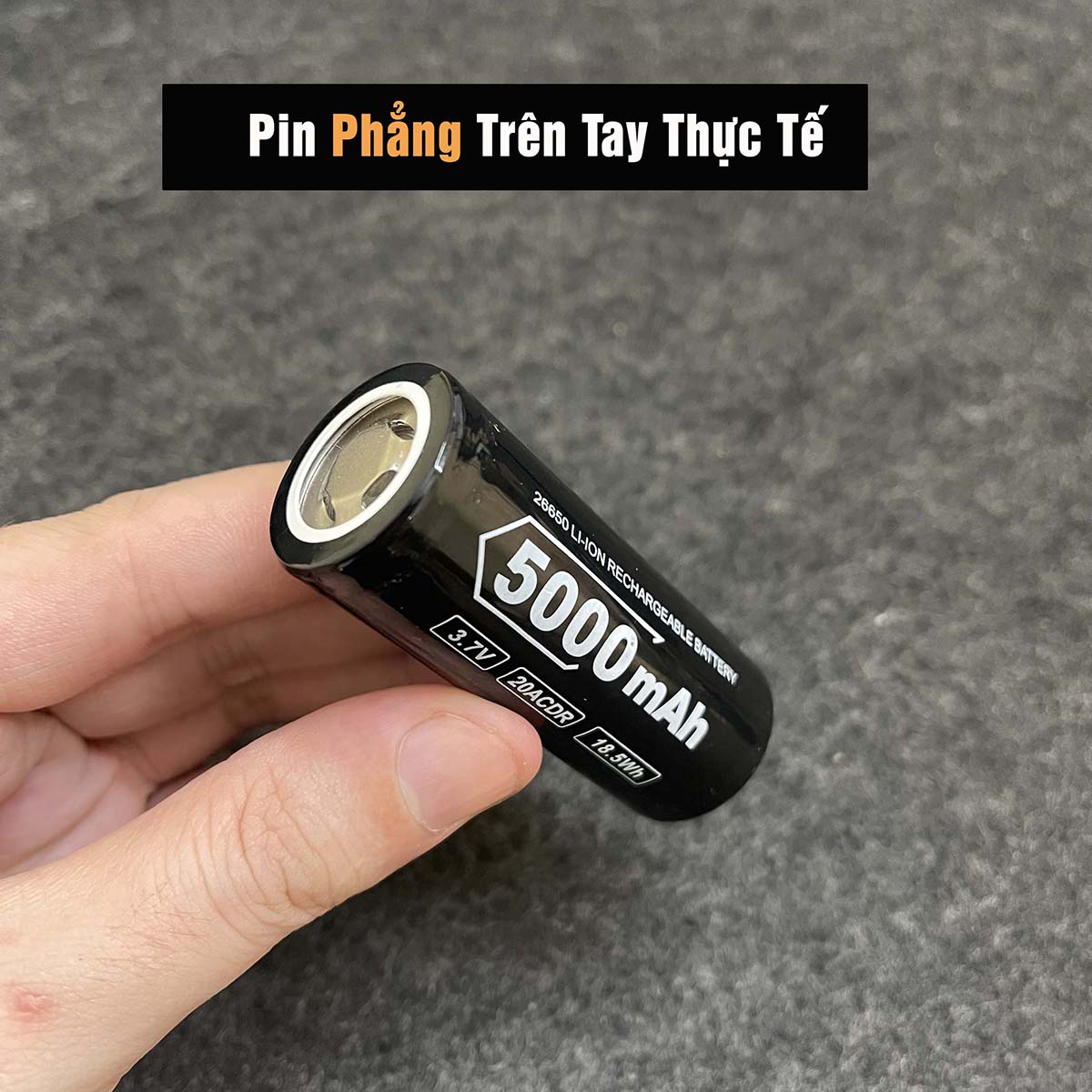 Pin 26650 5000mAh NexTool xả 30A , Pin đèn siêu sáng