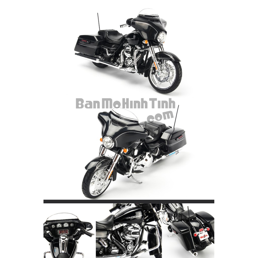 Mô hình mô tô harley davidson 883 iron, street bob, xl 1200v 1:12