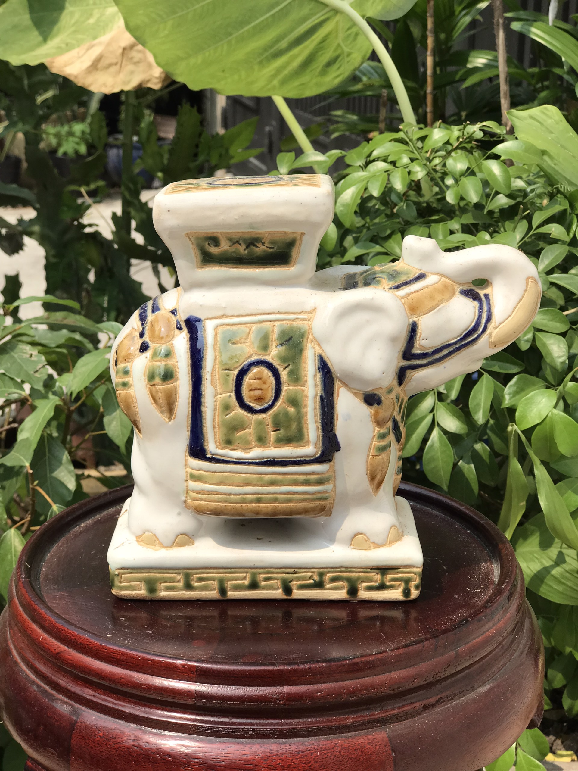 Đôn mini gốm sứ Nam Bộ xưa 17cm