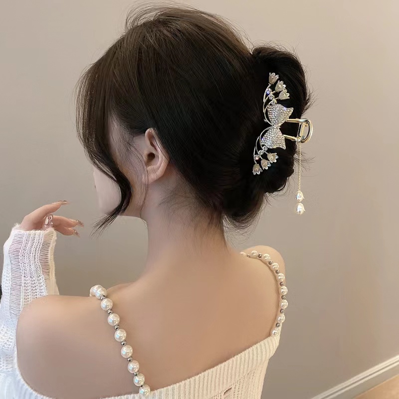 Kẹp Tóc Đính Đá Thời Trang Hàn Quốc Cho Nữ