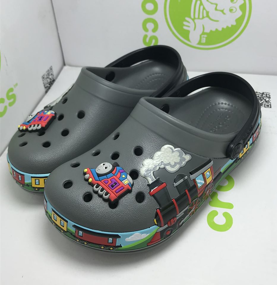 Sục BAND CROCS in hình tàu hỏa 3D