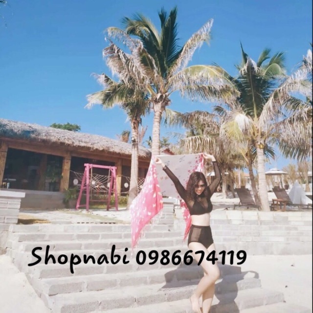 [HCM]Đồ bơi bikini tay dài phối lưới siêu hot