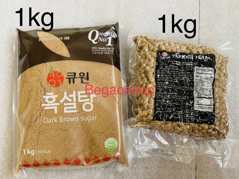 Set nguyên liệu làm trân châu  đường đen hàn quốc chuẩn vị