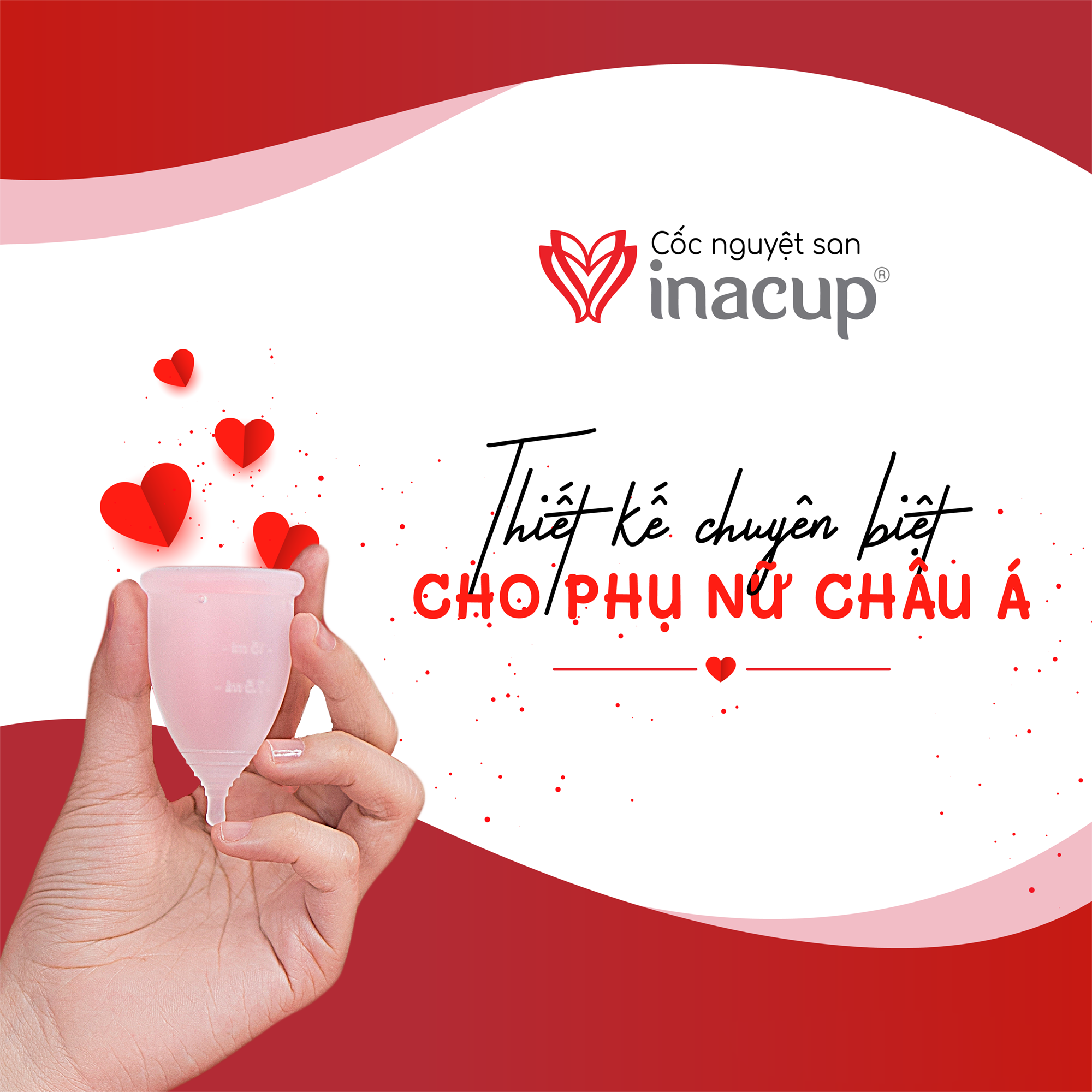 Cốc nguyệt san Inacup ( Size A : 4,2cm )