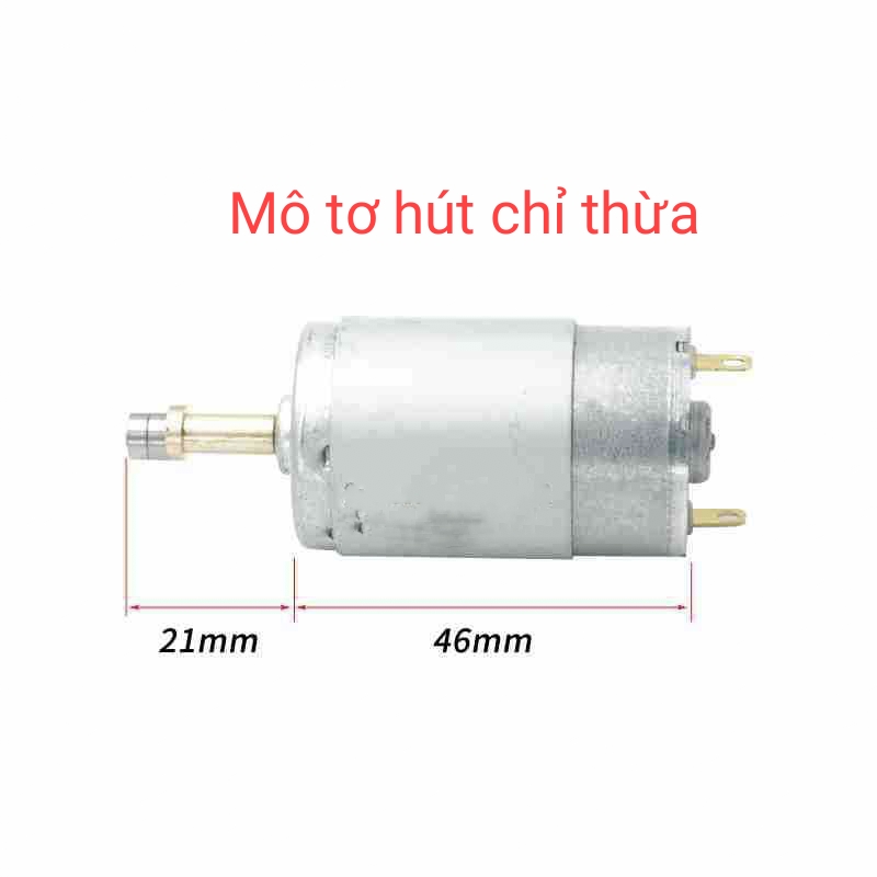Mô tơ máy cắt chỉ thừa, mô tơ hút chỉ thừa loại bé dùng trong nghành may mặc