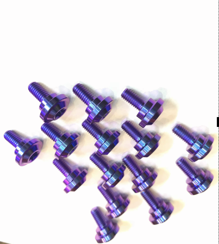 (Ốc 6li Gờ) 1 con Ốc titan 6li15 dù to Có Gờ bắt dàn áo  bửng xe  dè trước  nắp nồi tay ga Vario  chống rung và rè  kêu