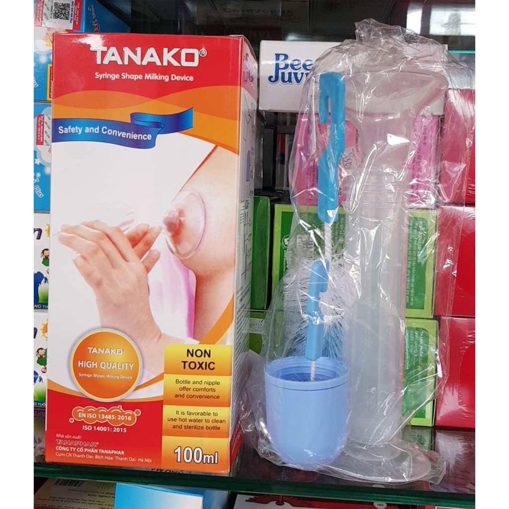 dụng cụ hút sữa dạng kéo bằng tay xilanh TANAKO