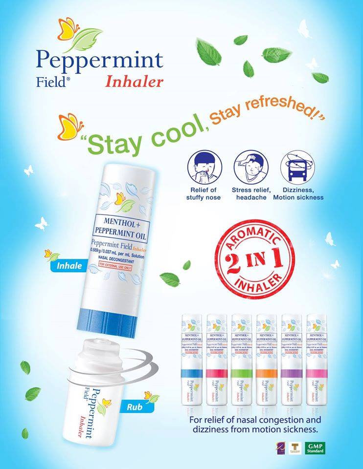 [HCM]DẦU HÍT THÔNG MŨI BẠC HÀ PEPPERMINT FIELD - THÁI LAN