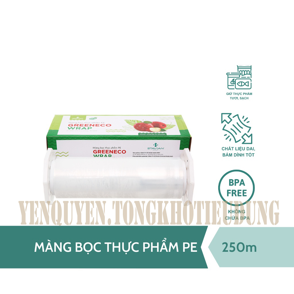 Màng bọc thực phẩm co giãn tốt kích thước 30cm x 250m