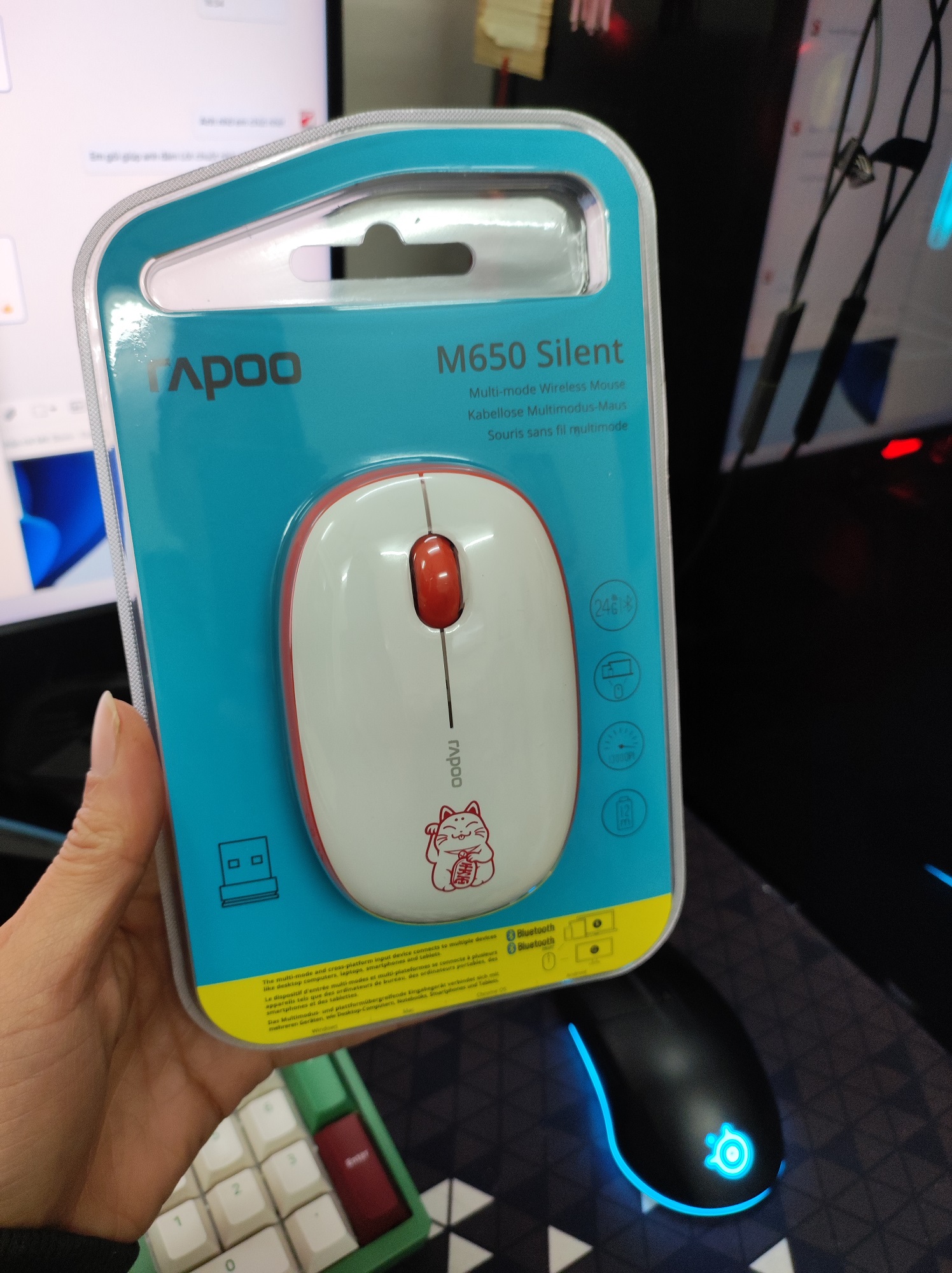 Chuột Máy Tính Không Dây RAPOO M650 Silent Bluetooth MKStore