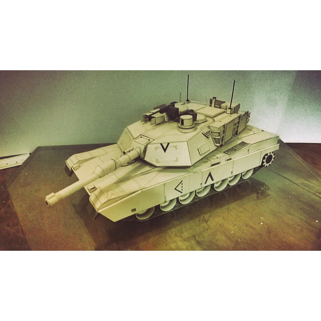 Mô hình giấy 3D xe tank M1A1 Abrams tỉ lệ 1/43