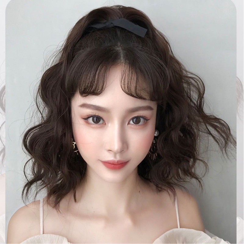 tóc giả cột 😻FREESHIP😻 tóc cột xù dợn ngắn - mã b43