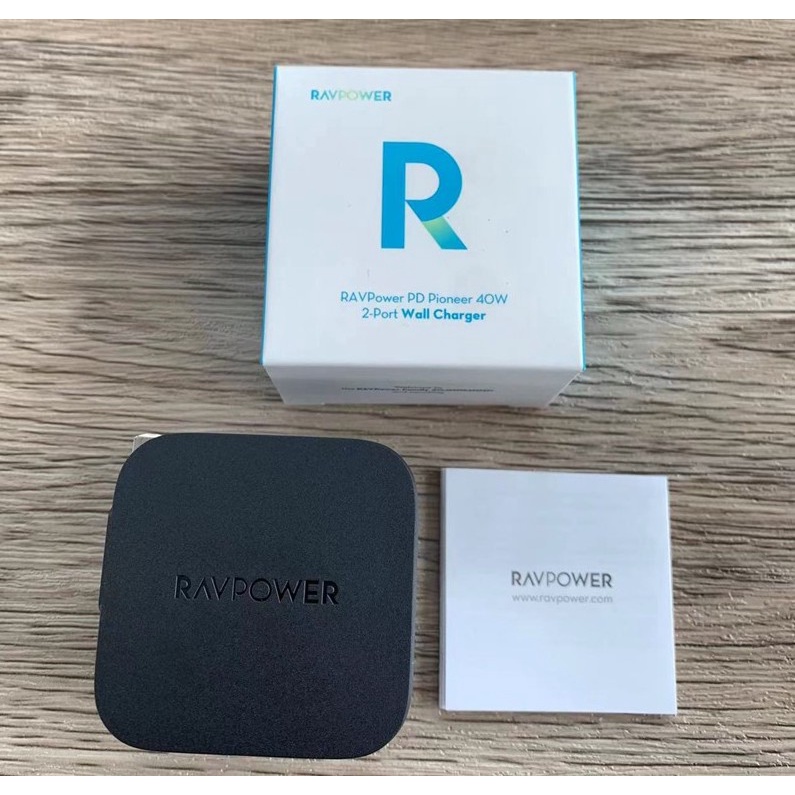 [Original] Cốc sạc nhanh RAVPOWER 2 cổng USB-C PD 40W