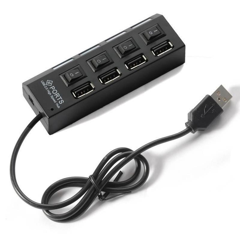 Hub USB hình ổ điện 1 ra 4 chia cổng USB thành 4 cổng