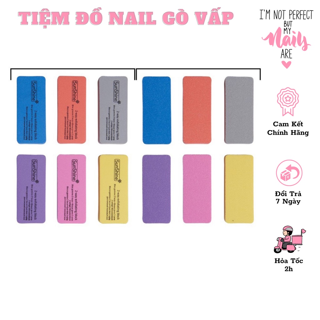 Phao Vuông Chà Mịn Dũa Móng Tay Sunshine